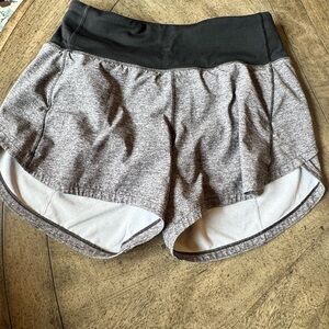 Lululemon Athletica Black and Gray Athletic Shorts
